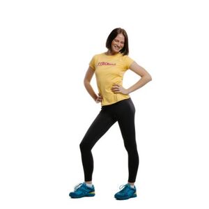 Női rövid ujjú túrázó póló EVERETT T-Mountin W yellow magenta kép