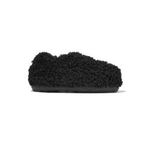 Női alacsony téli cipők MOON BOOT SANDAL BAND FAUX CURLY, 001 black kép