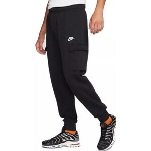 Férfi bélelt melegítőnadrágok NIKE Sportswear Club Fleece-010 BLACK BLACK WHITE kép