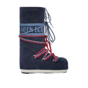 Junior magas téli cipők MOON BOOT MB ICON SUEDE LACES-JR-F017 BLUE NAVY kép