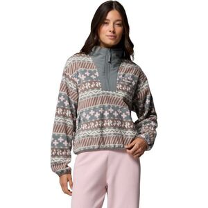 Columbia SEQUOIA GROVE II PRINTED HALF ZIP Női polár pulóver, világoszöld, méret kép