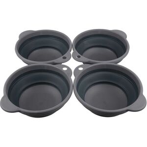 REGATTA OUTDOORS TPR FOLDING BOWL SET Edénykészlet, sötétszürke, méret kép