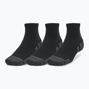Under Armour Performance Tech 3 Pack edzőzokni fekete/fekete/sugár szürke (Performance Tech 1379510-001) kép