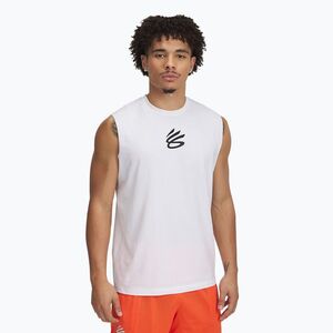 Under Armour Curry férfi kosárlabda póló fehér/fekete (Curry Tee 1390352-001) kép