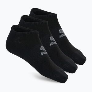 Férfi zokni SKECHERS Microfiber Non Terry No Show 3 pár black/white (Microfiber Non Terry No Show S101715H-009) kép