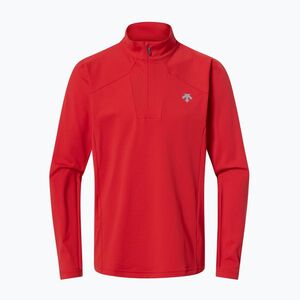 Férfi pulóver Descente Classic T-Neck electric red (Classic T-Neck DW5FLT03MU) kép