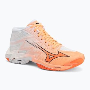 Röplabda cipő Mizuno Wave Lightning Elite Mid Flamingo Coral/Lava Orange/White (Wave Lightning Elite Mid V1GA260580) kép