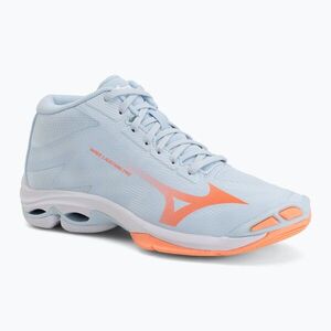 Női röplabda cipő Mizuno Wave Lightning Pro Mid blue finch/lava orange/flamingo coral (Wave Lightning Pro Mid V1GC266584) kép