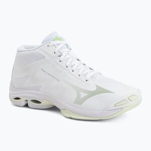 Női röplabda cipő Mizuno Wave Lightning Pro Mid white/aqua gray/ambrosia (Wave Lightning Pro Mid V1GC266585) kép