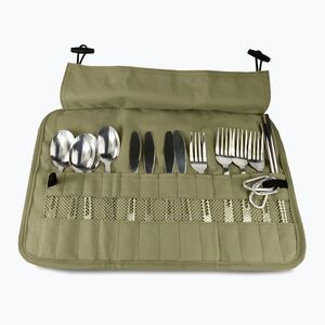 Evőeszköz készlet OFFLANDER Camping Cutlery Set with Case green (Camping Cutlery Set with Case OFF_CACC_27) kép