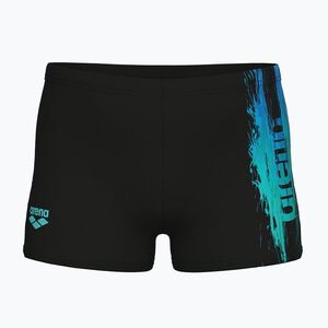Fiú boxer úszónadrág arena Loud Swim Short black/black multi (oud Swim Short 011799/550) kép