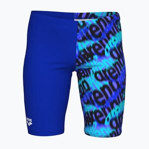 Gyerek jammer úszónadrág arena Crowded Swim Jammer neon blue/neon blue multi (Crowded Swim Jammer 011811/580) kép