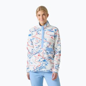 Női polár pulóver Helly Hansen Maridalen Printed Fleece white slope map aop (Maridalen Printed Fleece 63430_001) kép