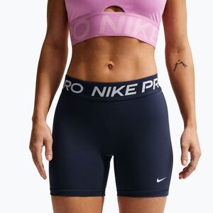 Női rövidnadrág Nike Pro 365 midnight navy/white (Pro 365 Mid-Rise 5" IQ6018-410) kép
