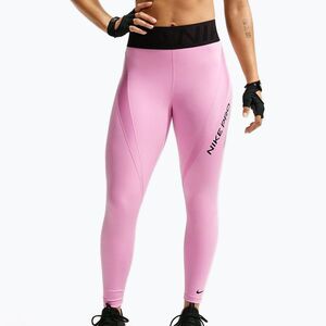 Női edzőleggingsek Nike Pro Sculpt High-Waisted 7/8 pink rise/black/black (Pro Sculpt High-Waisted 7/8 IM9963-621) kép