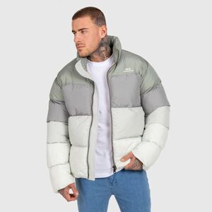 Férfi dzseki Iron Aesthetics Block Puffer, green kép