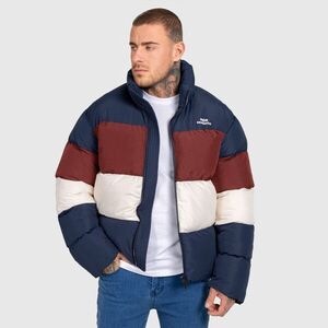 Férfi dzseki Iron Aesthetics Block Puffer, navy kép