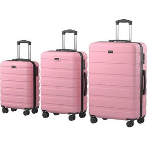 AlzaGuard Traveler Suitcase, 3pcs set - rózsaszín kép