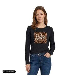 Női hosszú ujjú póló AUTHORITY T-Lady W black kép