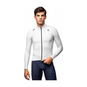 ALÉ Hosszú ujjú kerékpáros mez - R-EV1 WARM RACE - fehér kép