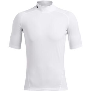 Under Armour HG ARMOUR COMP MOCK Férfi póló, fehér, méret kép