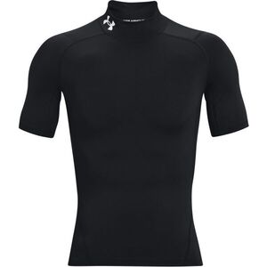 Under Armour HG ARMOUR COMP MOCK Férfi póló, fekete, méret M kép
