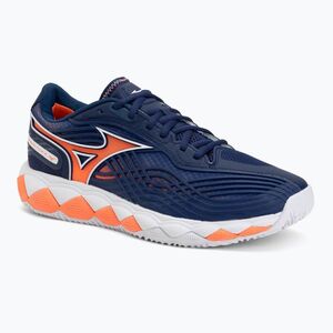 Férfi teniszcipő Mizuno Wave Enforce Tour 2 CC beacon blue/white/lava orange (Wave Enforce Tour 2 CC 61GC260314) kép