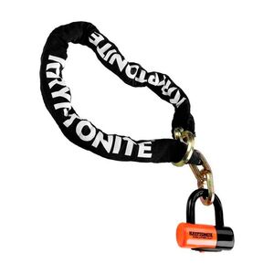 KRYPTONITE kerékpár lakat - NEW YORK NOOSE - fehér/narancssárga/fekete kép