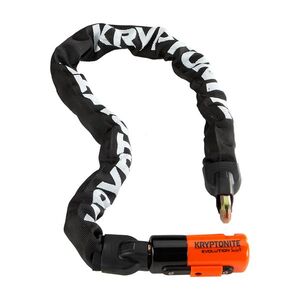 KRYPTONITE kerékpár lakat - EVOLUTION 1090 MINI INTEGRATED - fehér/narancssárga/fekete kép