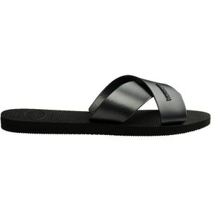 HAVAIANAS AQUA METALLIC Női flip-flop papucs, fekete, méret 39/40 kép
