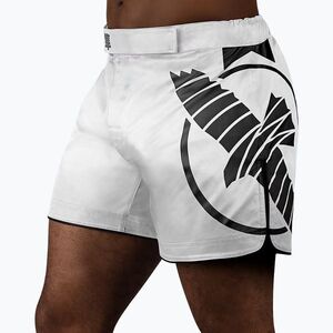 Férfi Hayabusa Icon Mid-Thigh MMA edzőnadrág fehér/fekete (Icon Mid-Thigh MMA ICMTFS-WH) kép