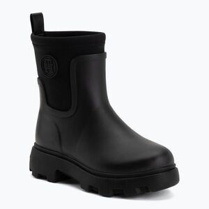 Női gumicsizma Tommy Hilfiger Stamp Warm Ankle black (Stamp Warm Ankle FW0FW09544BDS) kép