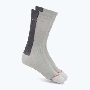 Férfi zokni Castelli Castelli Logo 18 Merino Sock silver gray/dark gray (Logo 18 Merino 4526575_870_CAS_SM) kép