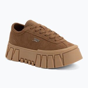 Női cipők Tommy Jeans Platform Sneaker Suede warm khaki (Platform Sneaker Suede EN0EN03132GWI) kép