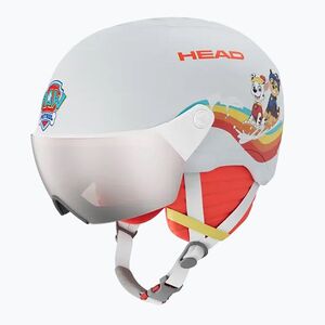 Gyerek sísisak HEAD Yuki Visor Paw S2 Jr paw sky/silver/red (Yuki Visor Paw S2 Jr 328326) kép