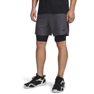 Under Armour UA VANISH WVEN SHORT 2.0 2N1 Férfi rövidnadrág, sötétszürke, méret kép