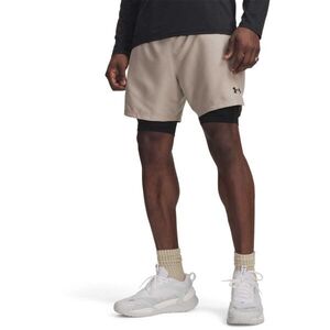 Under Armour UA VANISH WVEN SHORT 2.0 2N1 Férfi rövidnadrág, bézs, méret kép