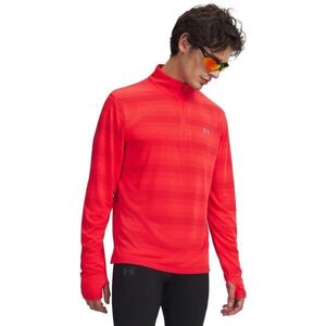 Under Armour VELOCITI 1/4 ZIP Férfi futópulóver, piros, méret kép
