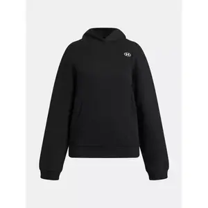 Under Armour G RIVAL FLEECE HOODIE Lány pulóver, fekete, méret kép
