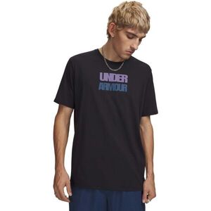 Under Armour M BLOCK LOGO SS Férfi póló, fekete, méret kép