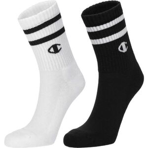 Champion 2PK SHORT CREW Unisex zokni, fekete, méret 35-38 kép
