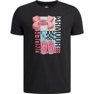 Under Armour B LOGO WM COLLAGE SS Fiú póló, fekete, méret kép