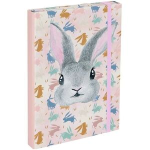 BAAGL BUNNY Füzettartó box A4, rózsaszín, méret kép