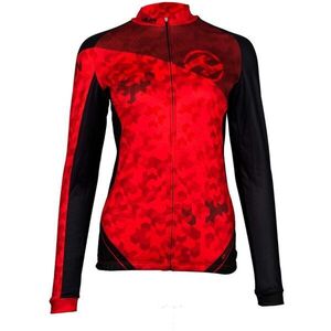 HAVEN STRATO WOMEN Női bélelt kerékpáros mez, piros, méret kép