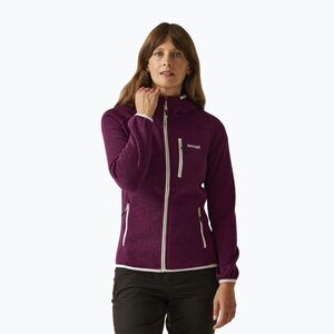 Női fleece kapucnis pulóver REGATTA Newhill II beaujolais/light vanília (Newhill II RWA681-D85) kép