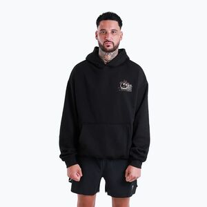 Férfi pulóver BOXRAW Hook Right Goodnight Oversized Hoodie black (Hook Right Goodnight Oversized Hoodie BXRW-U-HRGOH-B) kép