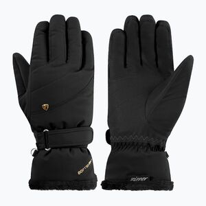 Női síkesztyűk ZIENER Keaka-Z Aquashield PR black/gold art. (Keaka-Z Aquashield PR 113062.12495) kép