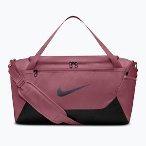 Edzőtáska Nike Brasilia 40 l pink smoke/black/gridiron (Brasilia Duffel Small IB4394-654) kép