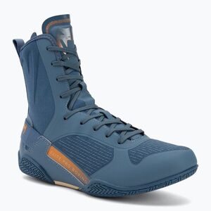 Boxcipő Venum Elite Neo Boxing steel blue/orange (Elite Neo Boxing VENUM-06258-403-8.5) kép
