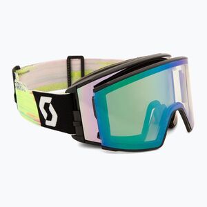 Síszemüveg SCOTT React black/neon yellow/amp lavender chrome (React 414503) kép